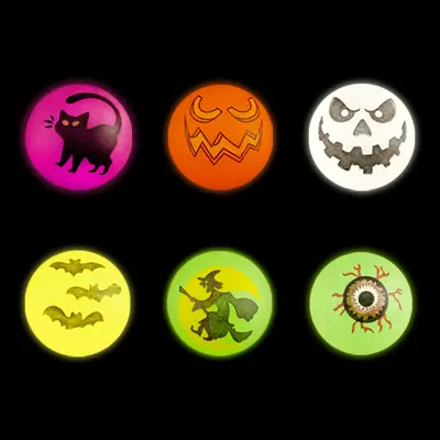 Glowing Halloween Fluffy Bouncing Eyeball Ball, Party Favor