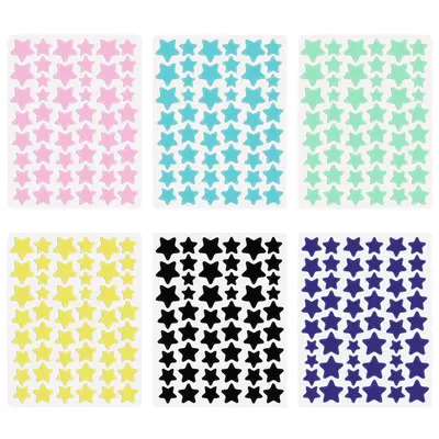 Colored star-shaped acne patches, hydrocolloid makeup-compatible concealer stickers