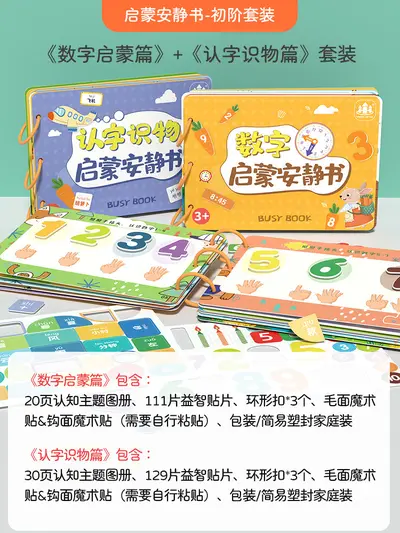 Montessori Yırtılabilir Sessiz Kitap Yapıştırma Kitabı - 9