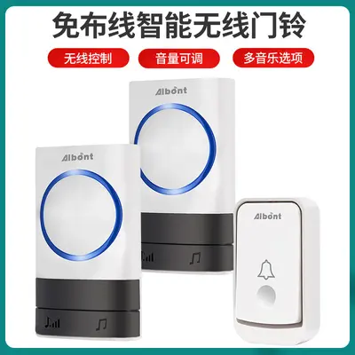 Wireless Doorbell 200m Range 1 Transmitter 2 Receivers with Music - 2
