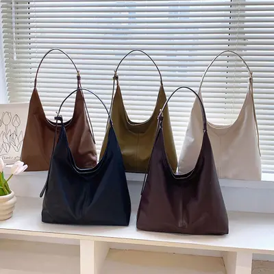 Women's Large Capacity Tote Bag with Single Shoulder Strap - 1