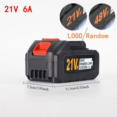 Electric Wrench Battery Impact Wrench Electric Hammer Impact Drill Compatible with Makita Angle Grinder Electric Saw Universal High-Capacity Lithium Battery
