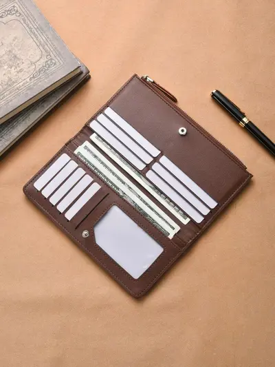 Men's Retro Wallet, Large Capacity, Multi-Card and Coin Compartments - 4