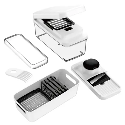 Manual vegetable dryer with multi-compartment drain basket - 6