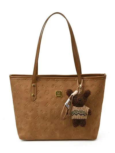 Vintage Embossed Women's Shoulder Tote Bag, Large Capacity Commuter - 6