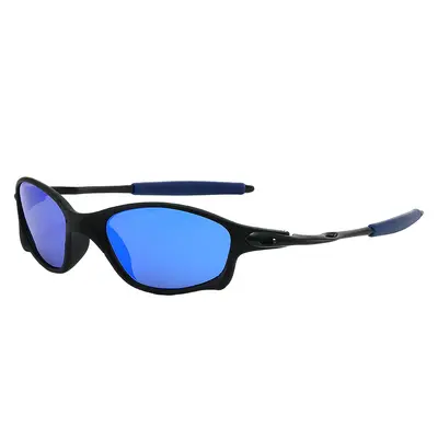 Gradient Black Frame Sunglasses, Curved Temples, UV Protection - 10