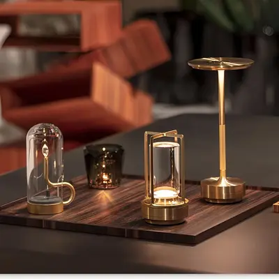 Rechargeable Nordic Ambient Table Lamp for Bar and Outdoor Camping