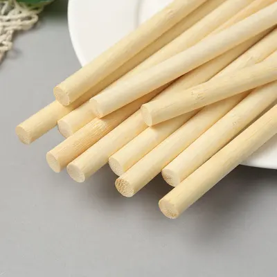 Small Round Thin Bamboo Sticks for Handmade DIY Building Model Material - 4
