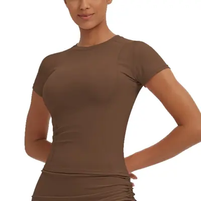 Women's Quick-Dry Thin Breathable Yoga Top T-Shirt, High Stretch - 6