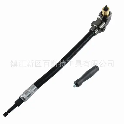 300mm Flexible Shaft Right Angle Screwdriver Adapter, 1/4" Quick-Release