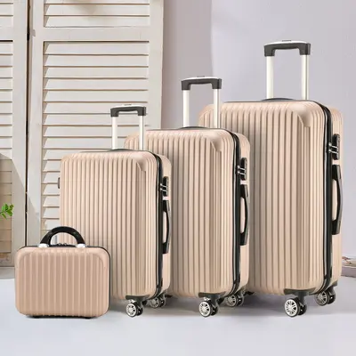 3-Piece Luggage Set with Universal Wheels and Combination Lock - 12