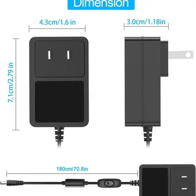 12V 2A güç adaptörü LED DVD yönlendirici