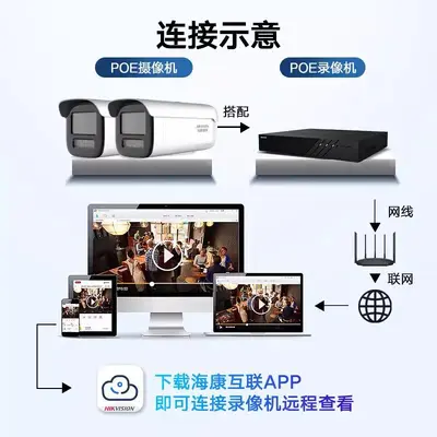 Hikvision POE Camera System, 6 Megapixel, Outdoor