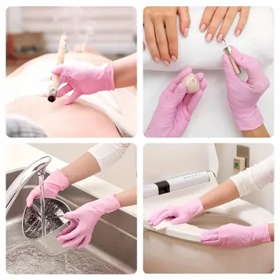 Grenzüberschreitende Einweg-Nitrilhandschuhe Schwarz, englische Verbund-Nitrilhandschuhe Nitrile gloves SHEIN Temu Dropshipping