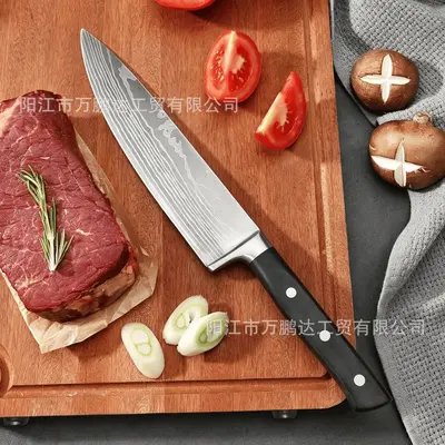 Yangjiang Damaskus-Muster Küchenmesser-Set mit Chef- und Santoku-Messer - 3