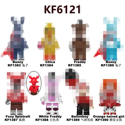 KF6071 WM6170 V1005 Building Block Bear Figure Mini Figure Set