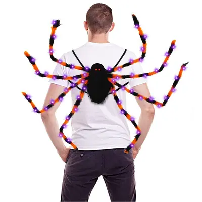 Halloween Spider Backpack with Nine LED Modes - 6