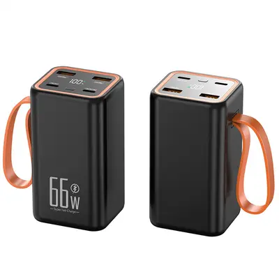 Neue hochkapazitive Powerbank 20000mAh 66W Super-Schnellladung tragbare Outdoor-Mobil-Stromversorgung Großhandels-Set