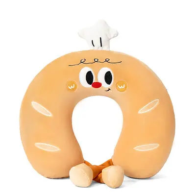 Cartoon U-Shaped Memory Foam Travel Pillow with Neck Support - 11