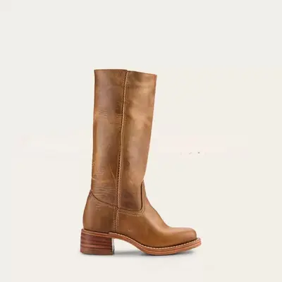 Super High Heel Women's Long Boots, Retro, Plus Size, Model 4046