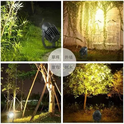 Грунтовый светильник COB Tree Uplight для уличного освещения деревьев, садовый точечный прожектор, светильник для двора виллы 10 Вт, газонный светильник, садовый ландшафтный прожектор высокой яркости