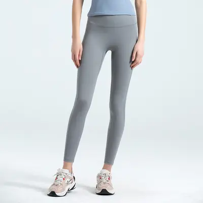 Yoga pants, high stretch, seamless, high waist, peach tone - 11