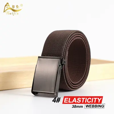 Yüksek esnekli örme lastikli kanvas kemer, minimalist tasarım - 10