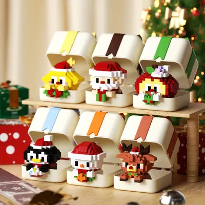 Panda Mini Yapı Taşı Hediye Kutusu, Kızlar İçin, Lego Uyumlu - 3