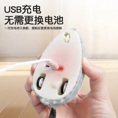 Kedi oyuncağı elektrikli kedi oyuncağı uzaktan kumandalı peluş fare akıllı sensörlü kedi oyalayıcı etkileşimli sıkılmayı önleyici kedi oyuncağı