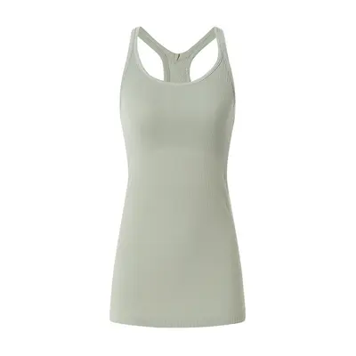 Women's Long Yoga Tank Top with Chest Pads and Criss-Cross Back - 6