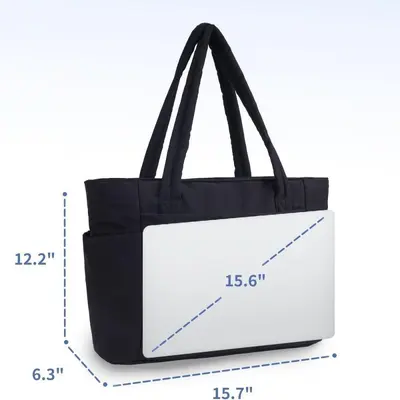 In-Stock New Style Quilted Tote Bag Large Capacity Women's Multi-Compartment Laptop Bag Ladies Handbag Shoulder Bag