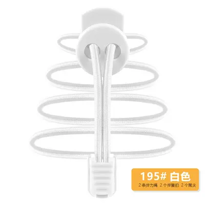 Round Elastic No-Tie Shoelaces with Spring Buckle for Sports Shoes - 9
