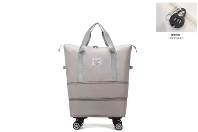 Extra large capacity travel bag, security lock universal wheeled maternity bag, short distance business trip airplane bag storage bag - 9