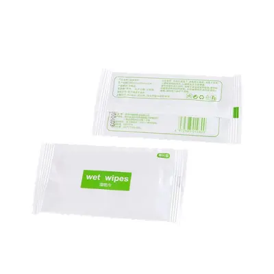Disposable Individually Wrapped Wet Wipes Single Piece