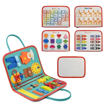 Montessori Felt Busy Board and Learning Book for Children - 11