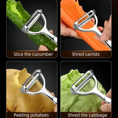 Multifunctional Zinc Alloy Peeler for Potatoes and Fruit