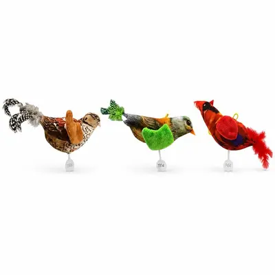 Automatic Cat Toy, Vibrating Motion-Sensor Bird, Chew-Resistant - 5