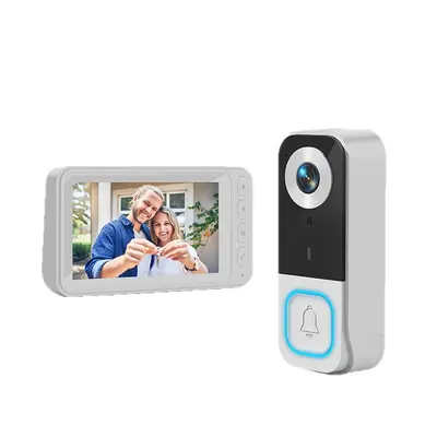 1080P Video Doorbell with 4.5-Inch Screen, Wireless, Two-Way Voice - 5