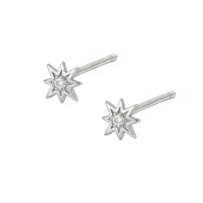 Zircon flower heart earring set, clip-on no piercing studs - 11
