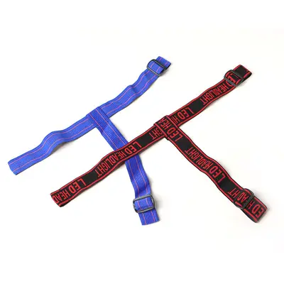 Thickened Black Headlamp Strap, Universal LED Compatible, High-Elastic Band - 6