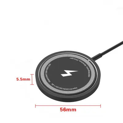 MagSafe manyetik kablosuz hızlı şarj cihazı süper ince mini masaüstü telefon 15W hızlı şarj standı