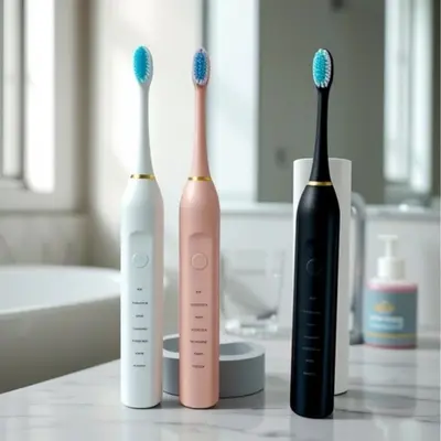 Smart Electric Toothbrush, Soft Bristles, Rechargeable, 6 Modes - 7