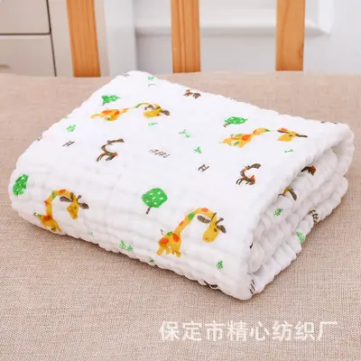 100% Cotton Six-Layer Baby Muslin Blanket, 110x110 cm, Four-Season - 11
