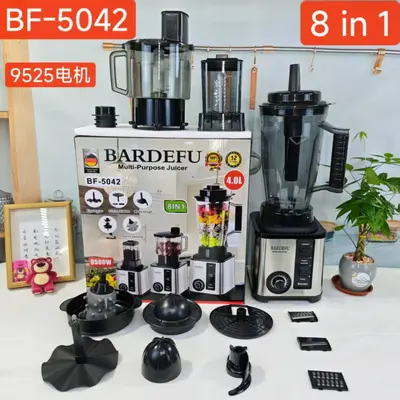 跨境搅拌机4L 8in1 blender不锈钢金属破壁机大容量榨汁机绞肉机 - 7