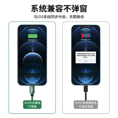 5A Super-Schnellladung 3-in-1 Datenkabel 2 Meter für Apple Android