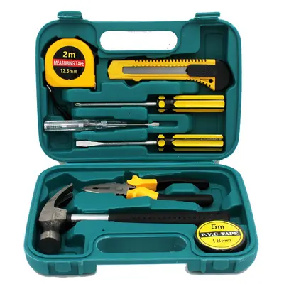 SNJUE 9-teiliges Haushalts-Werkzeugset mit Hammer, Modell 8009B - 6