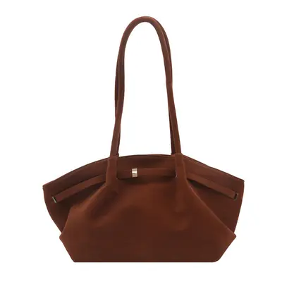 Light Luxury Women's Suede Tote Bag, Single-Shoulder Crossbody - 11