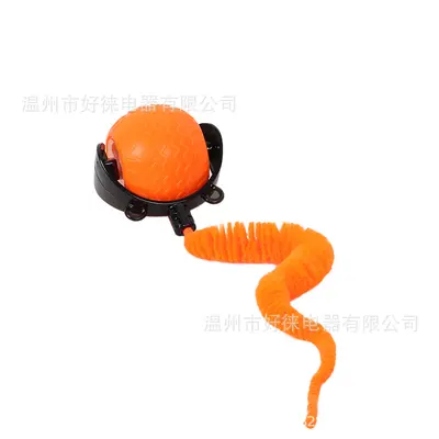 Bite-Resistant Automatic Cat Teaser Ball with Rope, for Kittens - 7