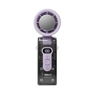 Neck-Hanging Mini Handheld Fan, USB Rechargeable, Foldable, Semiconductor Cooling - 9