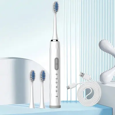 Elektrozahnbürsten-Paket-Set vollautomatisch Schall wiederaufladbar Geschenkbox